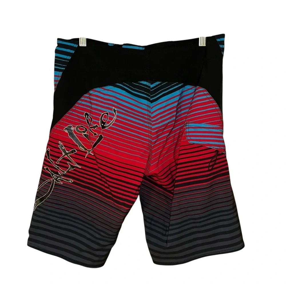 Salt Life SLX-QD Vapor Stretch Board Shorts Men’s‎ 30 Multicolor Striped Swim